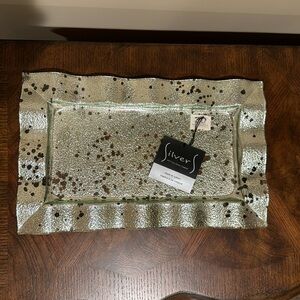 NWT Fine Silver Coated Tray